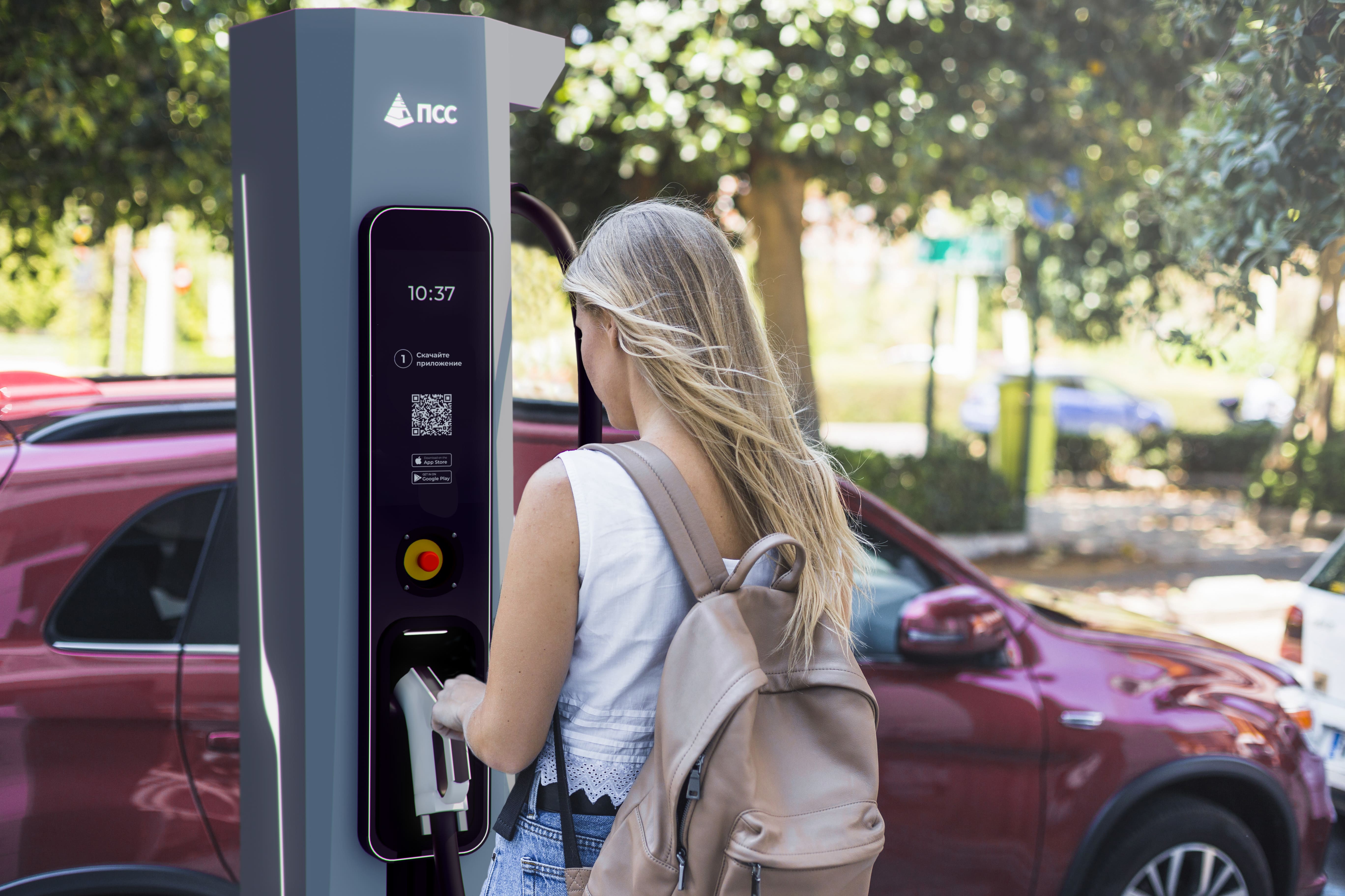 Стойка зарядного хаба ПСС постоянного тока